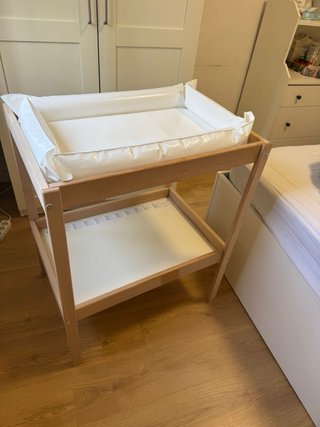 Cambiador IKEA SNIGLAR madera natural