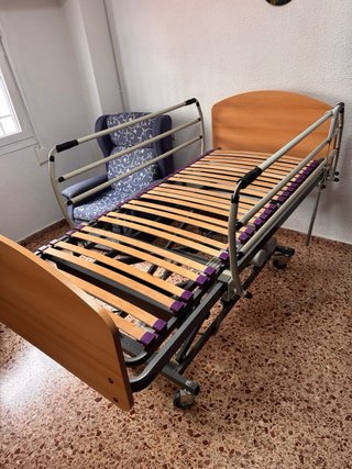 Cama articulada eléctrica con colchón