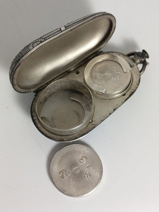 Antiguo portamonedas ruso plata 84 Zolotniks 1900