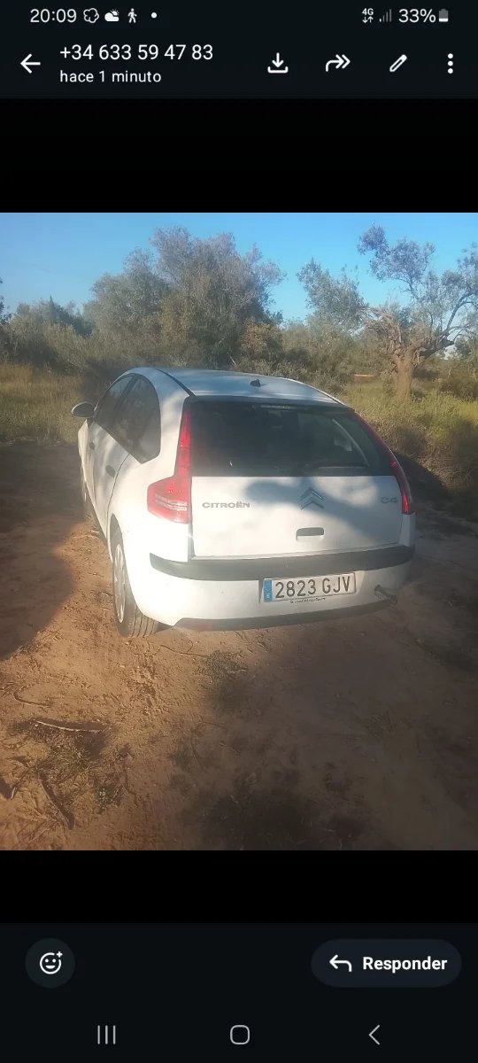 Paragolpes Trasero Citroën C4 Restyling 2008