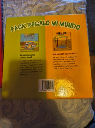 2 Libros infantiles pack mi mundo.
