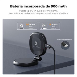 Luz Selfie Magnética K&F Concept con Espejo NUEVA