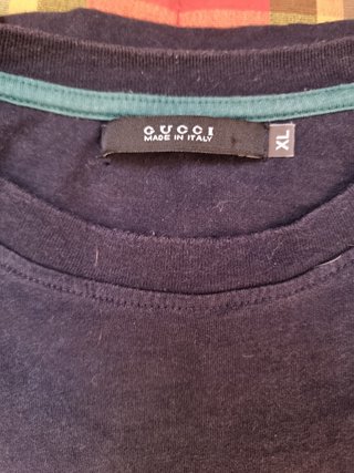 Camiseta Gucci Negra Logo Clásico