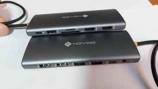 Hub USB-C Novoo 14 en 1 HDMI 4K 8K RJ45