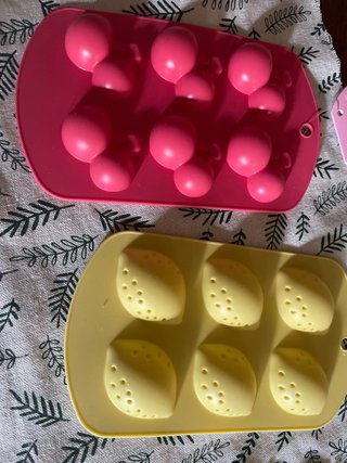 Set 4 stampi ghiaccio forme frutta silicone