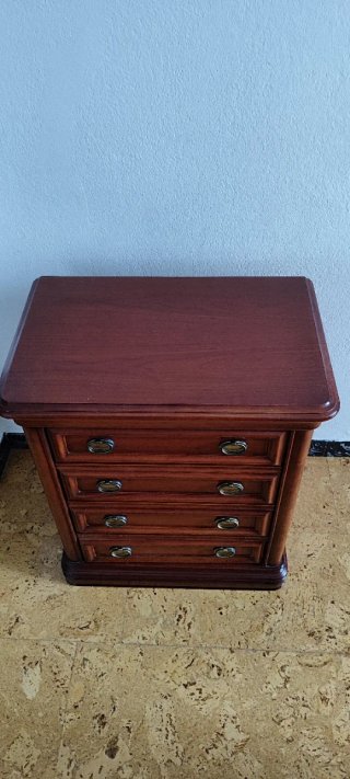 Mesita de noche madera cerezo