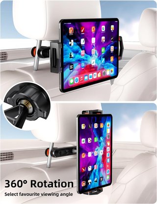 Soporte tablet coche reposacabezas estable