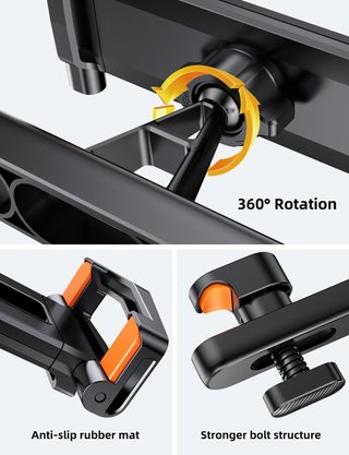 Soporte tablet coche reposacabezas estable