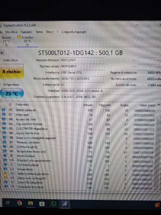 Hard Disk 2.5 500 GB funzionano ma a rischio