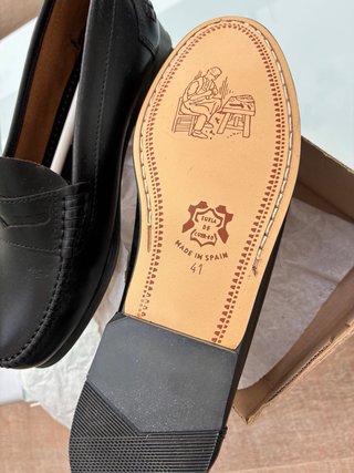 Mocasines de piel negros