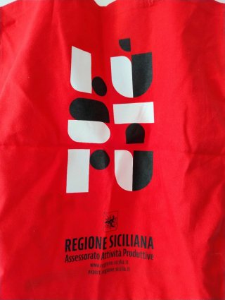 Borsa shopper Regione Siciliana rossa