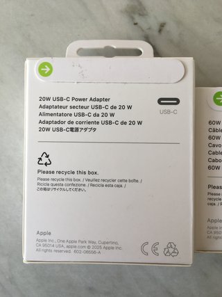 Apple Adattatore USB-C 20W + Cavo 60W