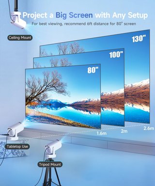 Mini proyector Magcubic blanco - Nuevo a estrenar