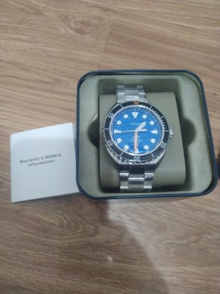 Reloj Fossil Azul y Plateado Nuevo