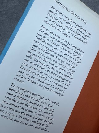 Libro memorias de una vaca