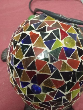 Lámpara tortuga mosaico artesanal
