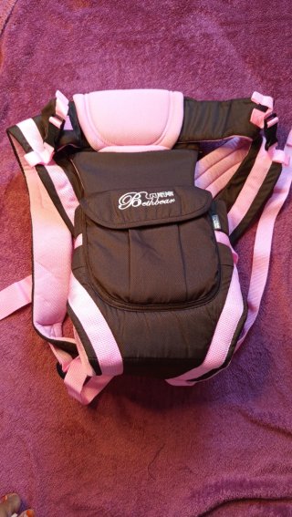 Portabebés Bethbear marrón y rosa