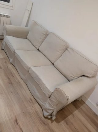 Sofá Ektorp Ikea 3 plazas beige