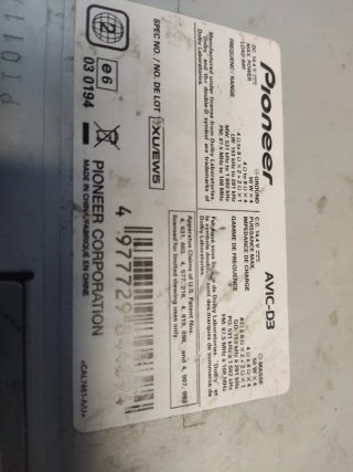 Radio Coche Pioneer AVIC-D3