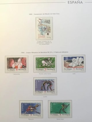 Sellos España 1990 Completo en sus Hojas.