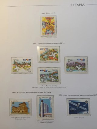 Sellos España 1990 Completo en sus Hojas.