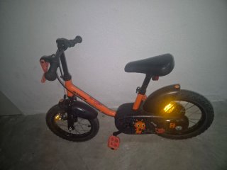 Bicicleta 14 Decathlon Naranja