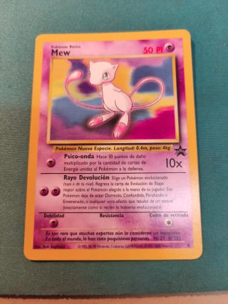 Carta Pokémon Mew 8 PROMO BLACK STAR