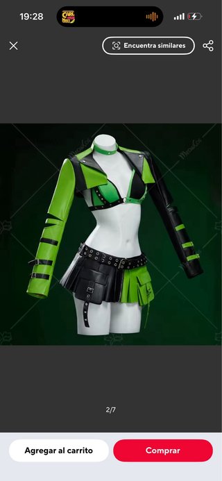 Disfraz Shego Talla Única
