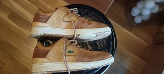 Zapatillas Lacoste Beige y Marrón
