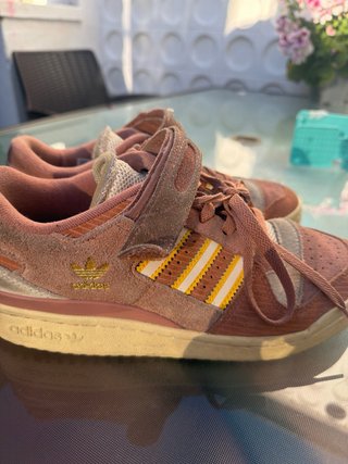 Zapatillas Adidas Forum Beige y Rosa