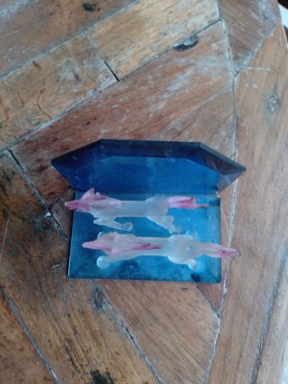 Caballos de cristal decorativos
