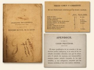 Libro de medicina casera siglo XIX