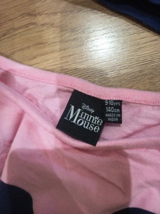 2 Pijamas Minnie Mouse Talla 9-10 Años