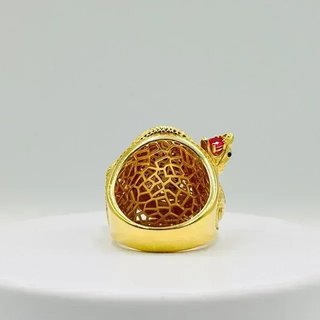 Sello Medusa Serpientes Circonitas 18K