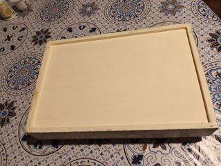 Vassoio in legno con Girasoli