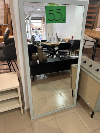 Espejo grande madera y cristal