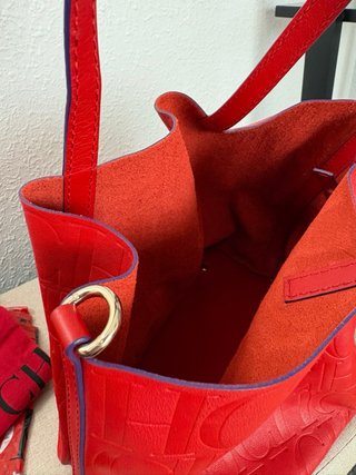 Bolso Carolina Herrera Matryoshka Piel Rojo