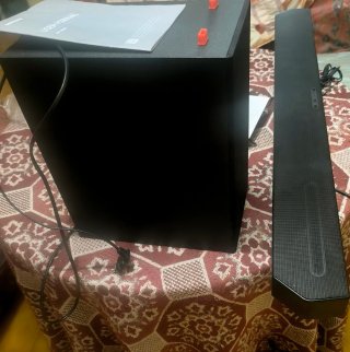 Barra de Sonido Samsung Negra Subwoofer y Mando