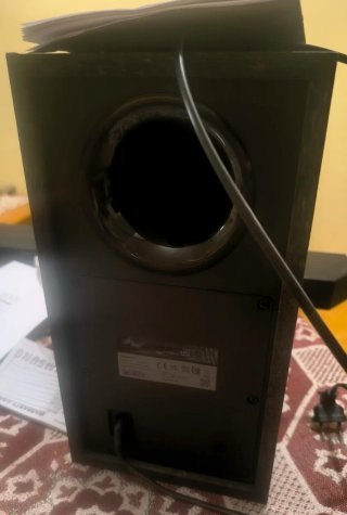 Barra de Sonido Samsung Negra Subwoofer y Mando