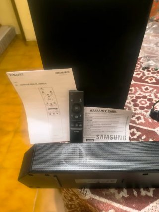 Barra de Sonido Samsung Negra Subwoofer y Mando