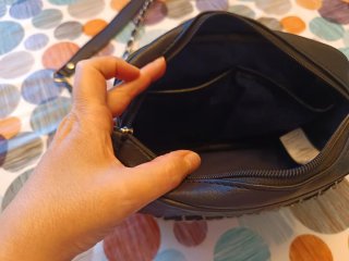 Bolso negro Misako acolchado