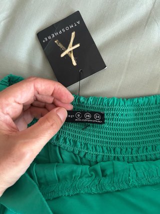Falda larga verde