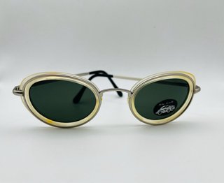 Gafas Vintage 90s Beige y Plateadas