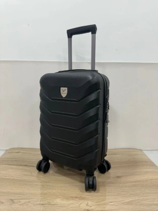 Maleta cabina negra y bolso viaje marrón