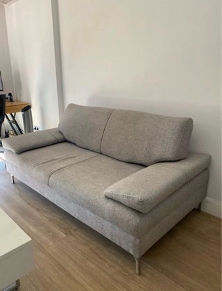 Sofá Cama Gris Tela