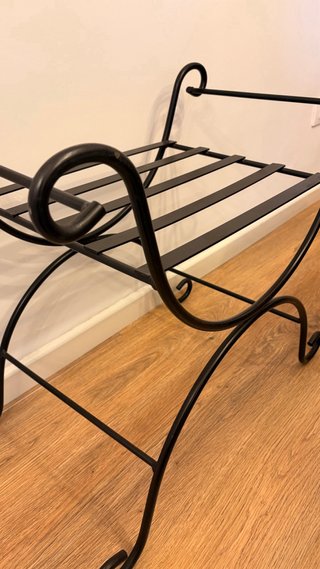 Banqueta Hierro Forjado Diseño Curvo