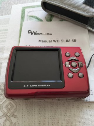 Cámara Digital Werlisa WD SLIM 58 Roja