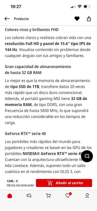 Portátil Gaming MSI Thin A15