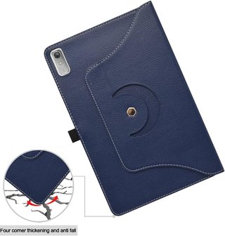 Funda giratoria soporte protección tablet azul