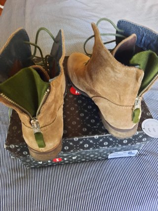 Botas VEXED Piel Marrón y Verde.